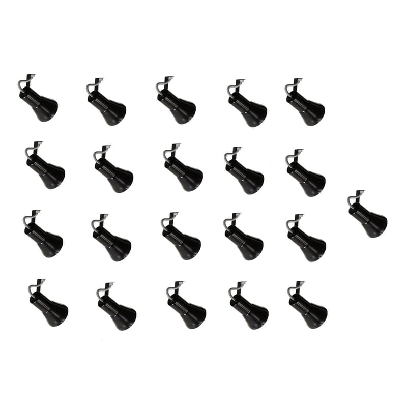 Kit 21 Spot Trilho Perfilado Eletro Calha Par20 Bulbo Ol3