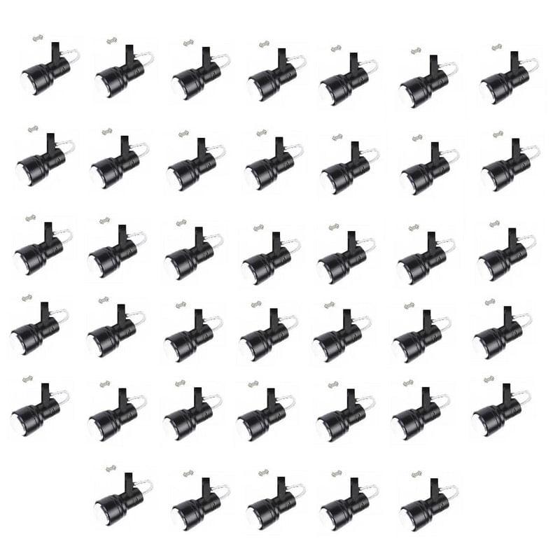 Kit 40 Spot Trilho Perfilado Eletro Calha Par20 Bulbo Ol4