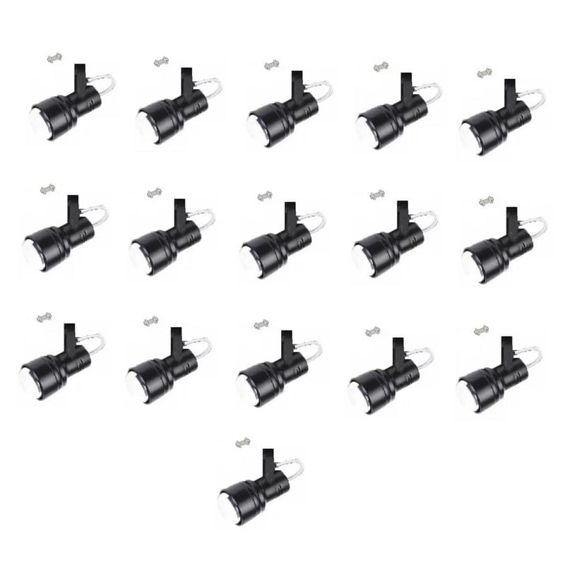 Kit 16 Spot Trilho Perfilado Eletro Calha Par20 Bulbo Ol4
