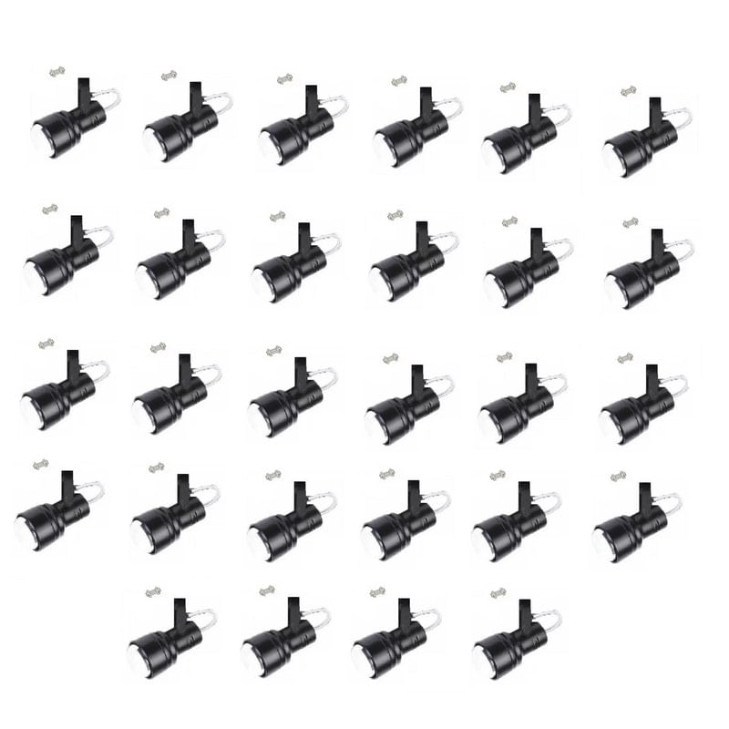 Kit 28 Spot Trilho Perfilado Eletro Calha Par20 Bulbo Ol4