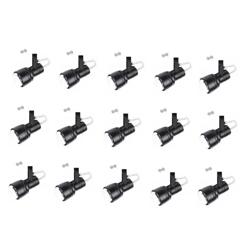 Kit 15 Spot Trilho Perfilado Eletro Calha Par20 Bulbo Ol4