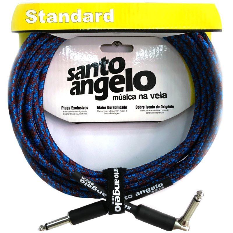Cabo Para Instrumento Santo Angelo Angel L Tx 15Ft 4,57M Têxtil