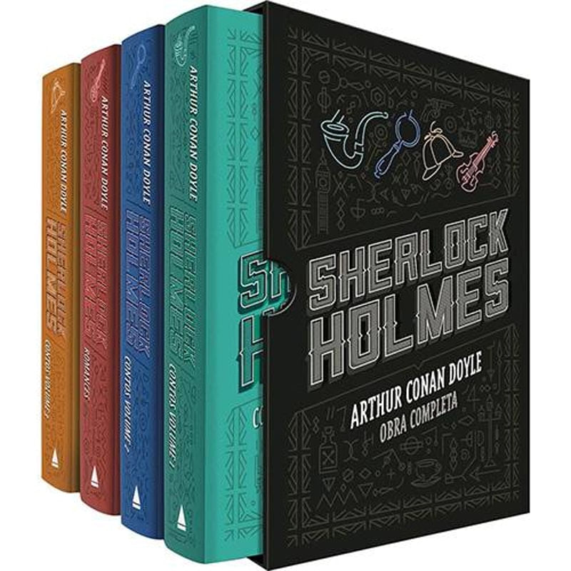 Box 4 Livros Sherlock Holmes Arthur Conan