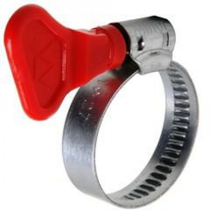 Abraçadeira Borboleta Carbono 1216 50 Peças