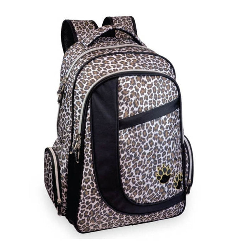 Mochila Com Alça Feminina Notebook 15' Animal Print