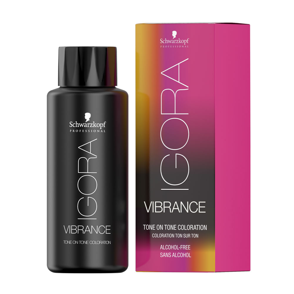 Coloração Schwarzkopf Igora Vibrance Demi-Permanente Cor 9-57 Louro Intenso Claro Dour. Cobre - 60Ml