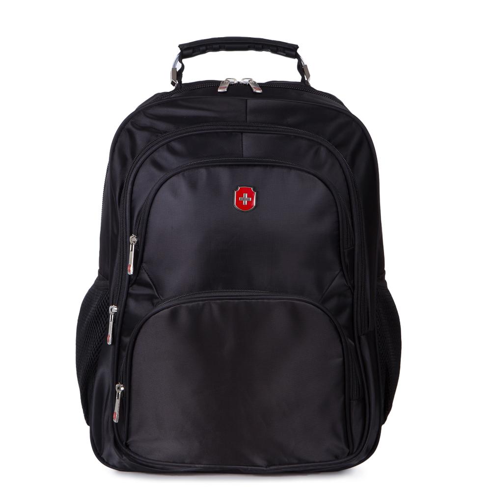 Mochila Para Notebook Executiva Reforçada Com Cabo De Aço Em Nylon Swissland Ss Preta