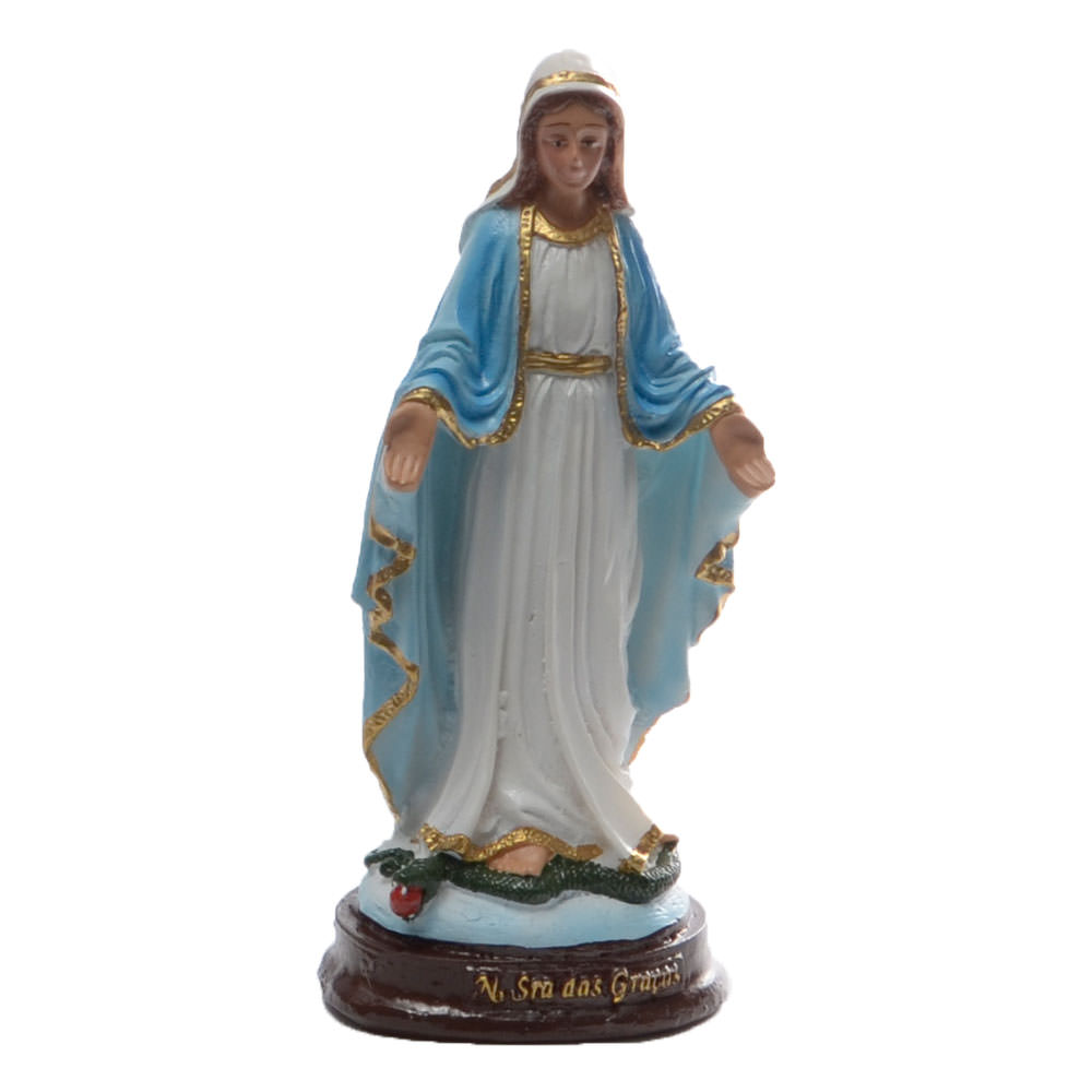 Nossa Senhora Das Graças 15Cm Em Resina