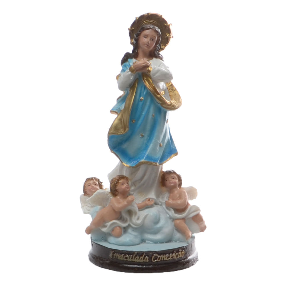 Nossa Senhora Imaculada Conceição 15Cm Em Resina