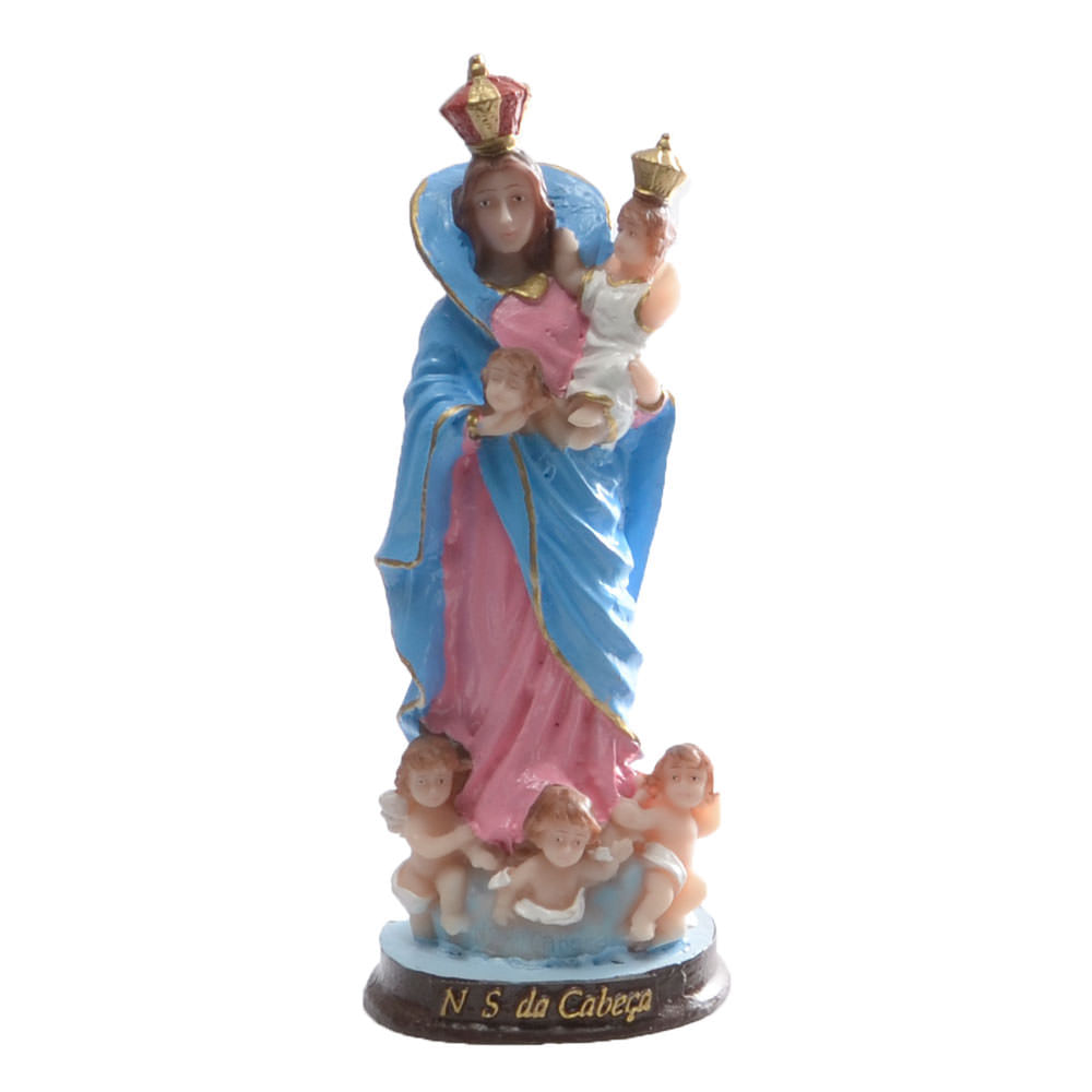 Nossa Senhora Da Cabeça 15Cm Em Resina
