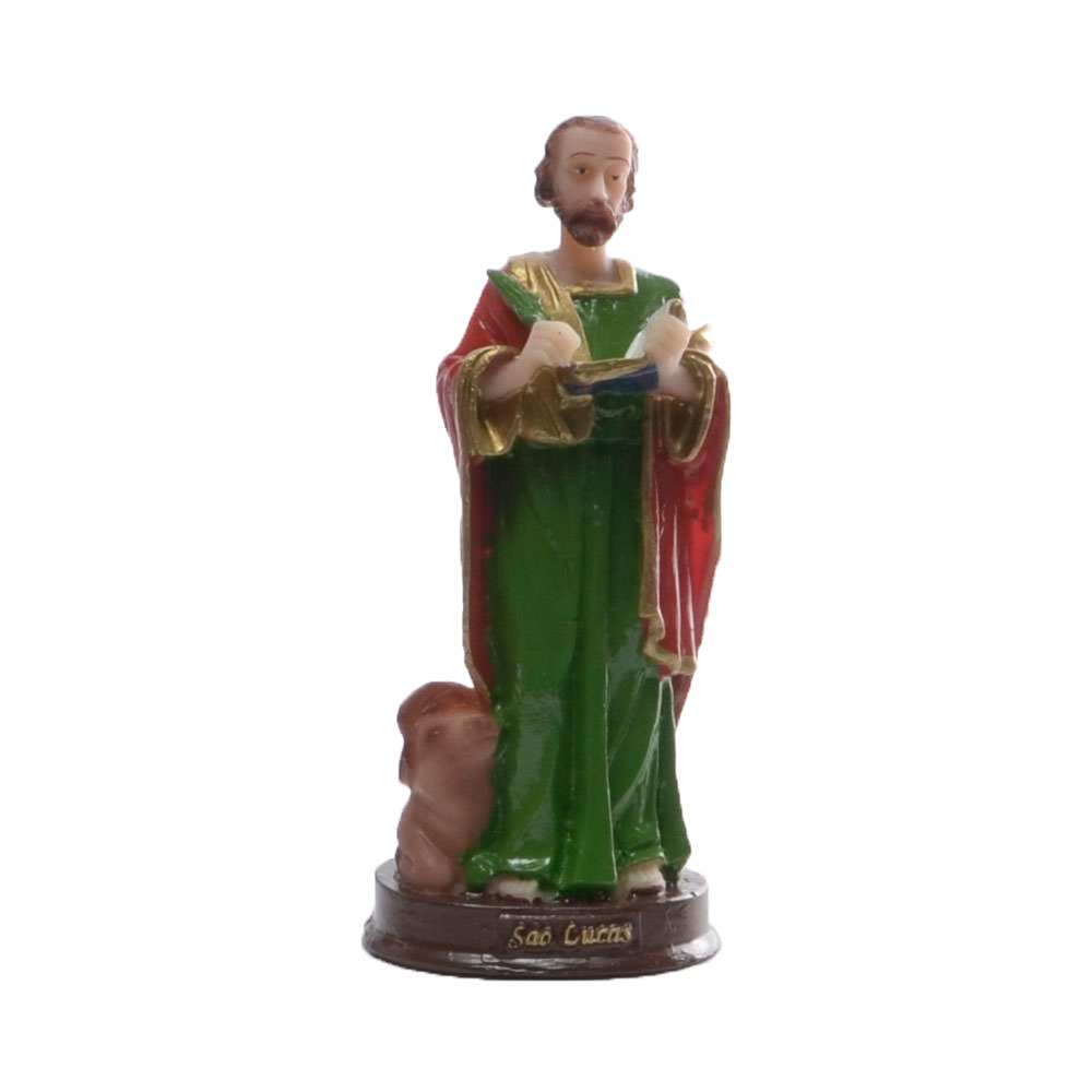 São Lucas 15Cm Em Resina