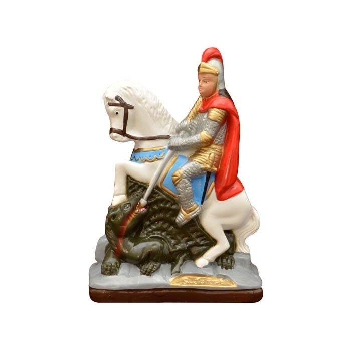 São Jorge 20Cm Em Gesso