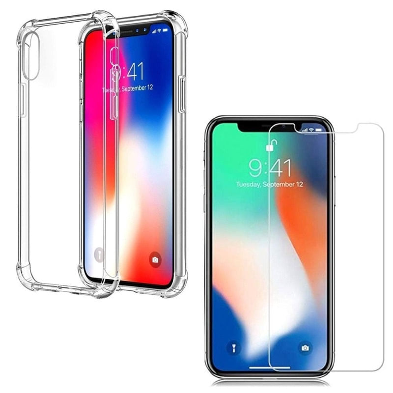 Kit Capinha Antichoque E Película Gel Iphone Xr