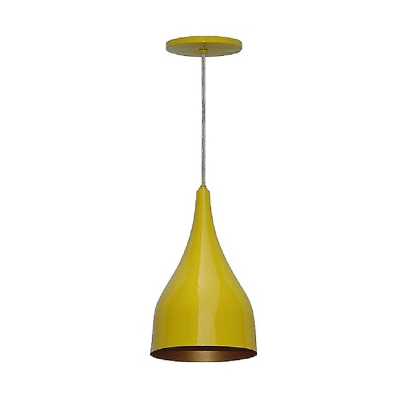 Pendente Lustre Luminária De Teto Gota N02 Em Aço Escovado