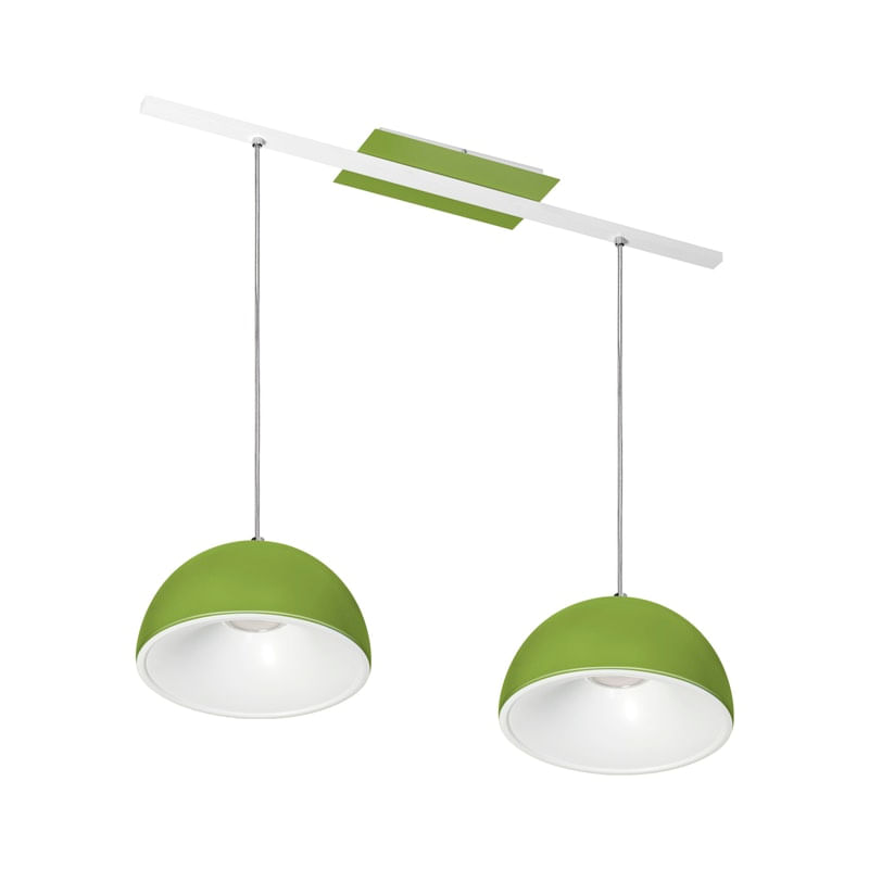 Pendente 7622 Verde -80X100 Cm-1L-Led Max 4W-Bivolt