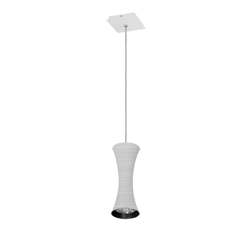 Pendente 7921 Escovado-12X150 Cm-1L-Soq Gu10 Max 50W-Bivolt