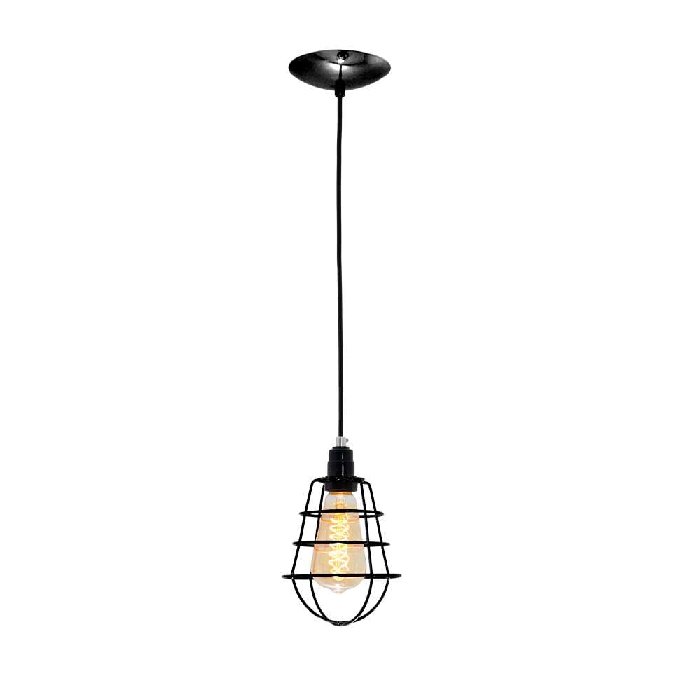 Pendente Focus Pingo Preto 100 Cm