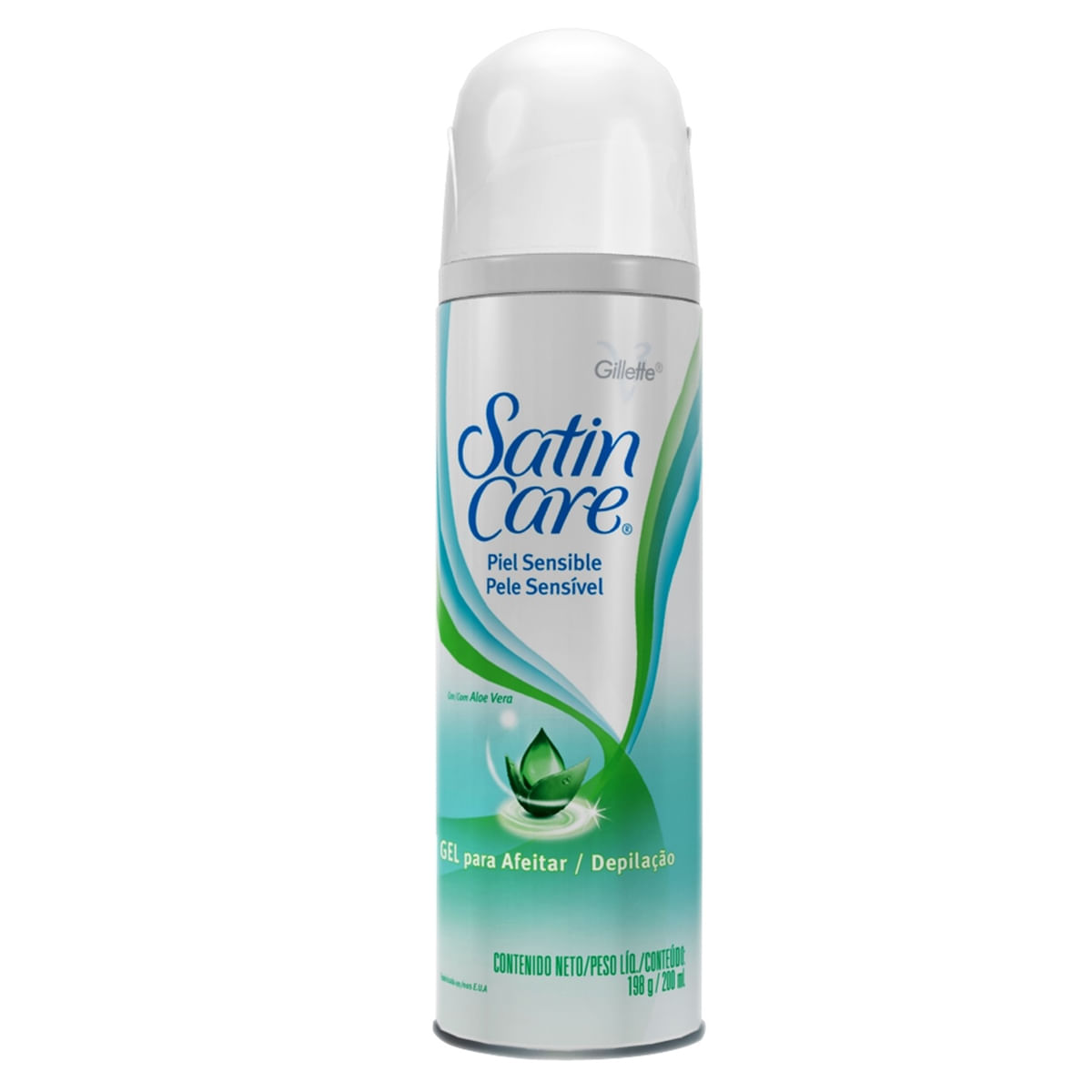 Gel Para Depilação Gillette Satin Care Pele Sensível 200Ml