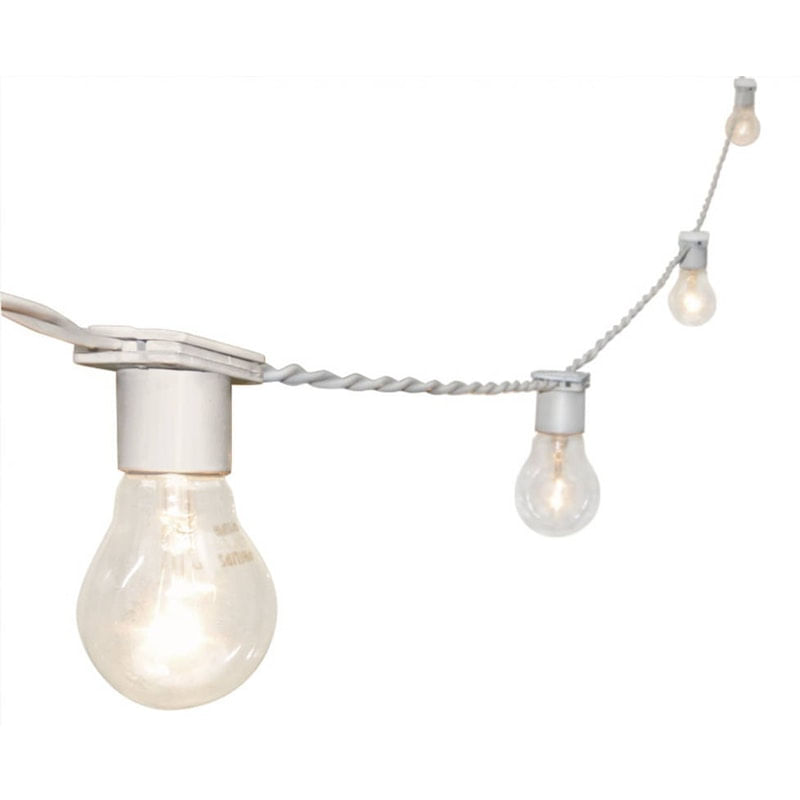 Varal De Luz Cordão Iluminação Gambiarra Com Lâmpadas 75M Br