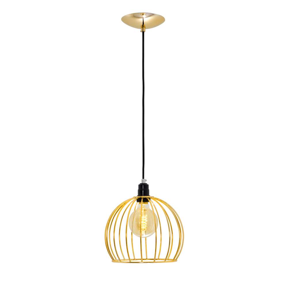 Pendente Focus Arame Dourado 100 Cm