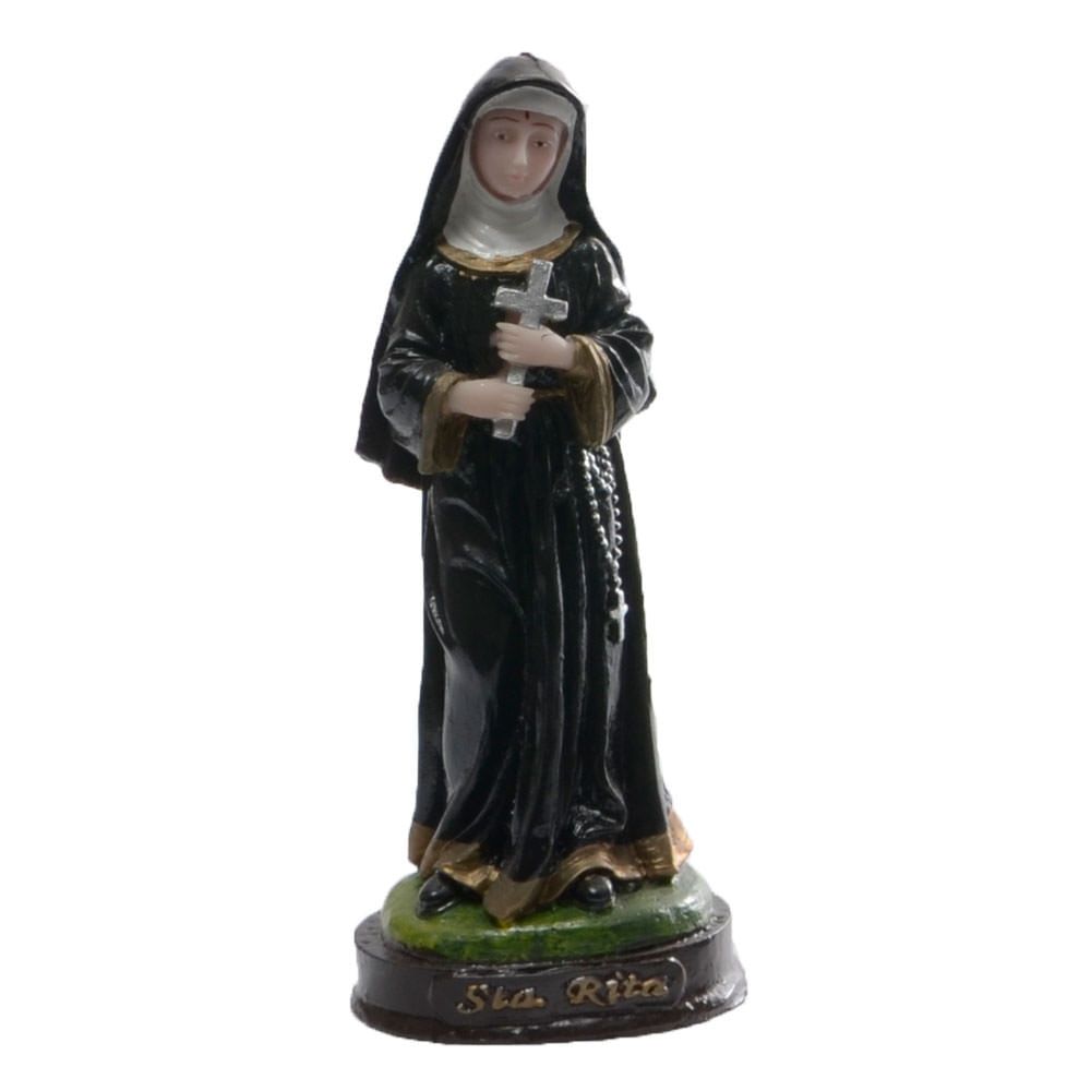 Santa Rita 15Cm Em Resina