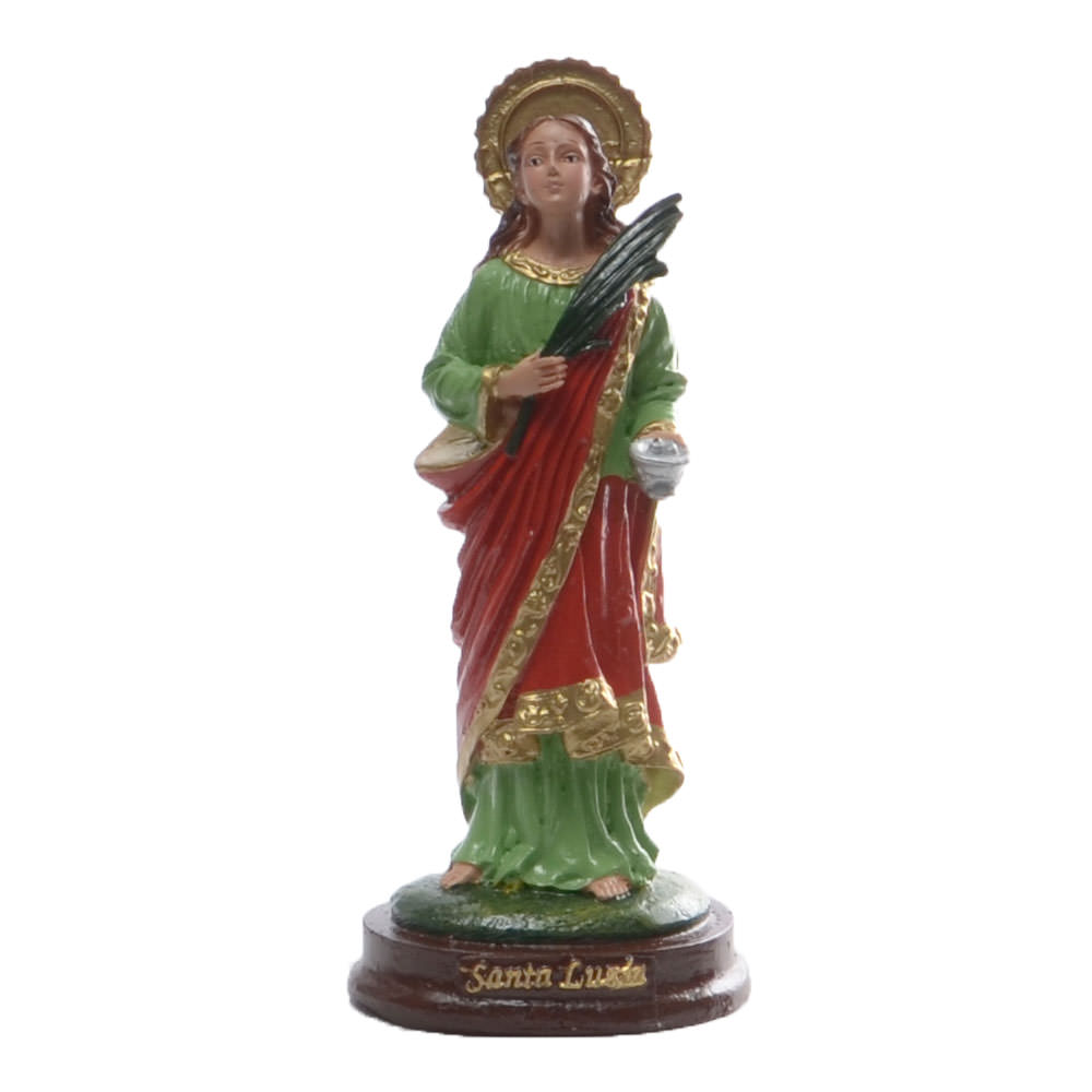 Santa Luzia 15Cm Em Resina
