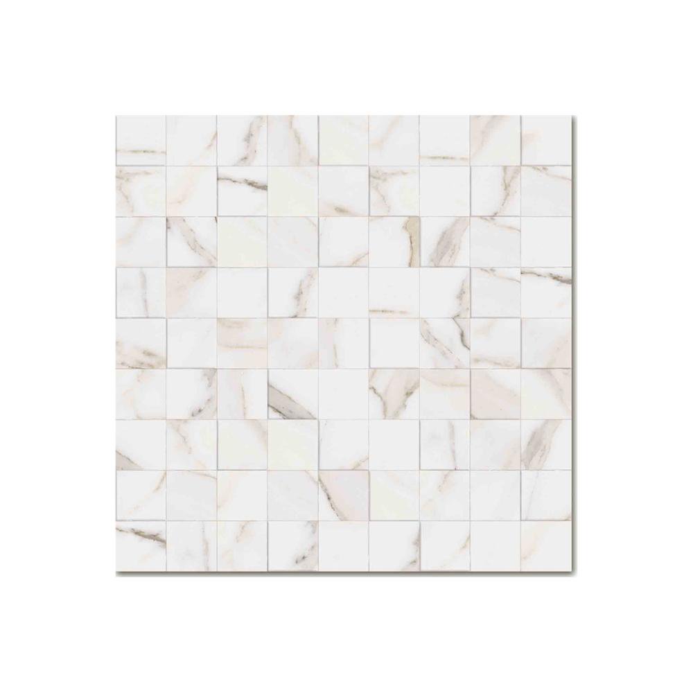 Porcelanato Acetinado Borda Reta Simetria Marble White 58,4X58,4Cm
