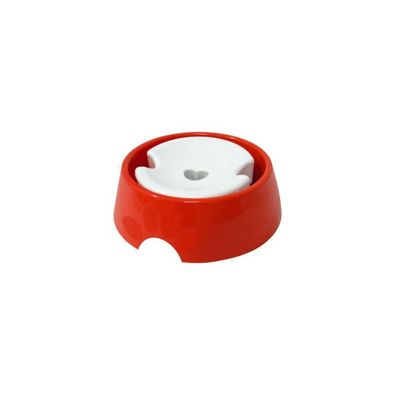 Bebedouro Pelos Longos Vermelho Cães Gatos Pets