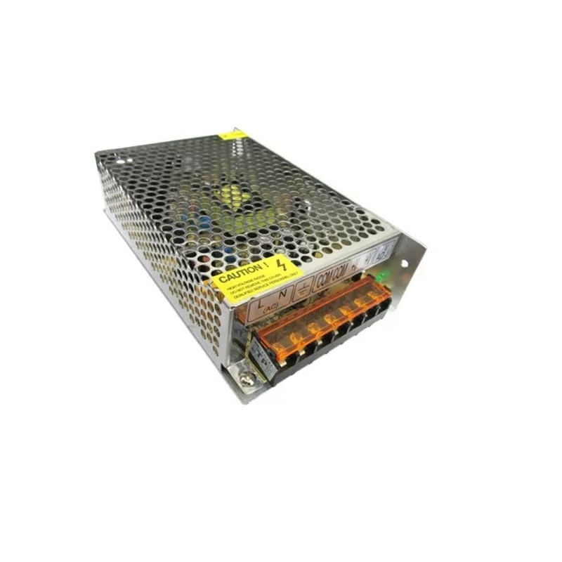 Fonte Alimentação Bivolt Cftv Câmera 12V 5A Gradeada