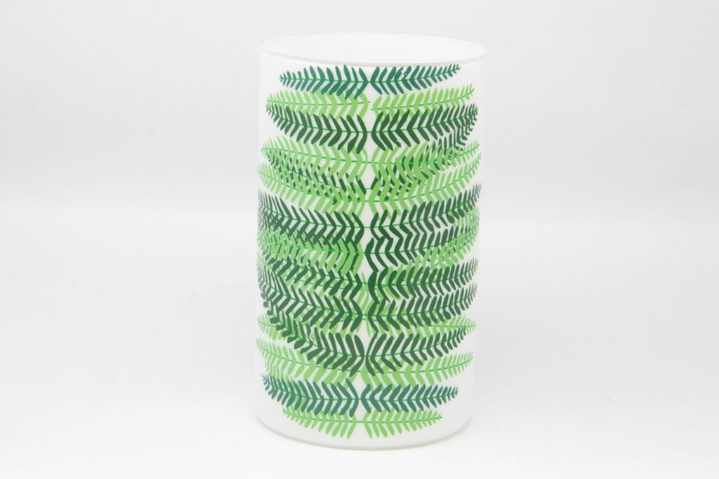 Vaso Decorativo Vidro Folhagem
