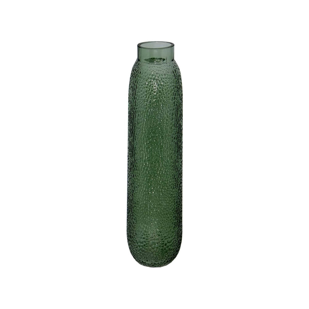 Vaso Vidro Decorativo Verde Croco