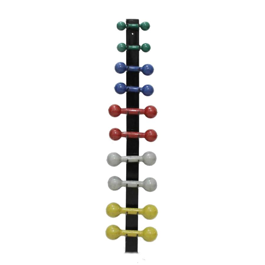 Suporte De Parede Halteres 5 Pares Halter De 1 A 5 Kg