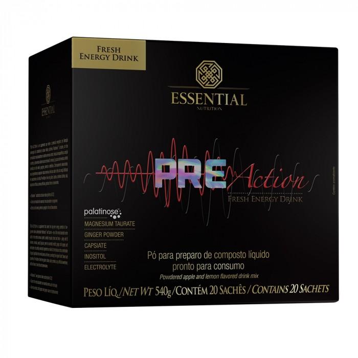 Pre-Action Energy Drink (20 Sachês) - Essential Nutrition