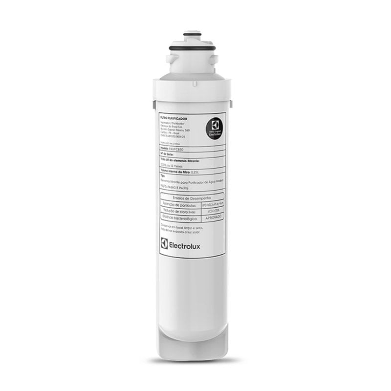 Refil/Filtro Acqua Clean Para Purificador De Agua Electrolux Modelos Pa21g, Pa26g E Pa31g