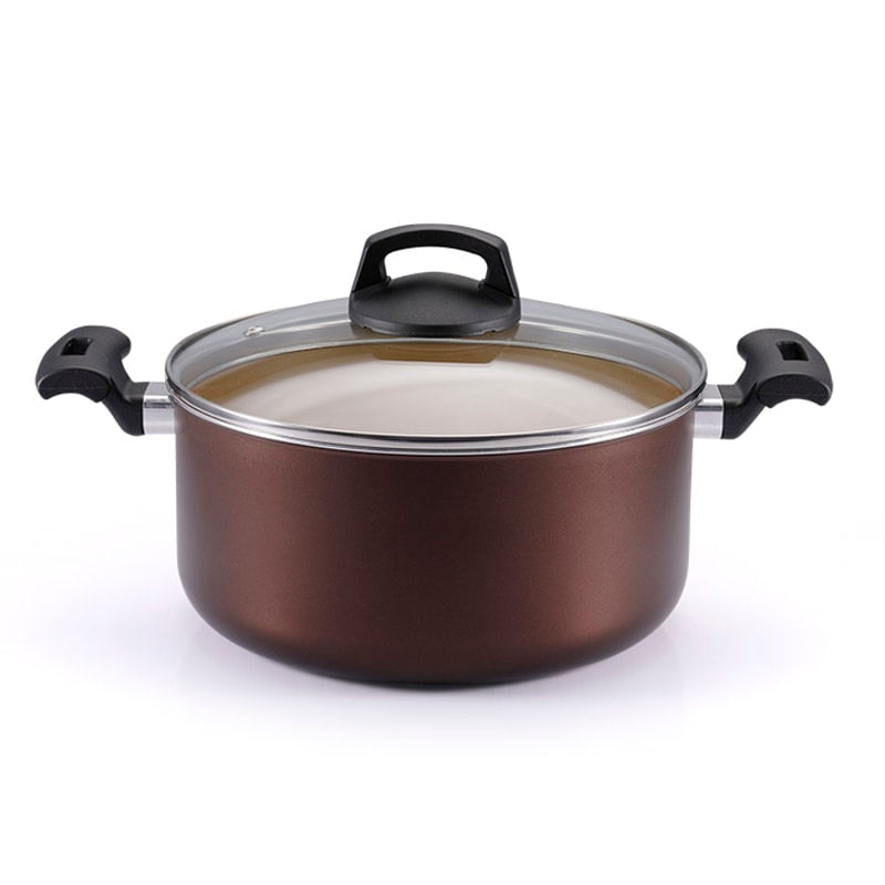 Caçarola 22 Marrom Antiaderente Premium