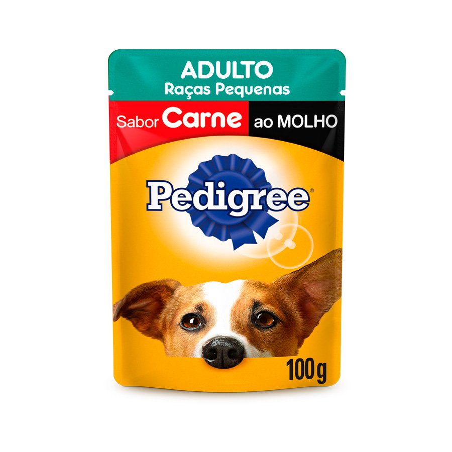 Ração Úmida Pedigree Para Cães Adultos Raças Pequenas Carne - 1 Unidade