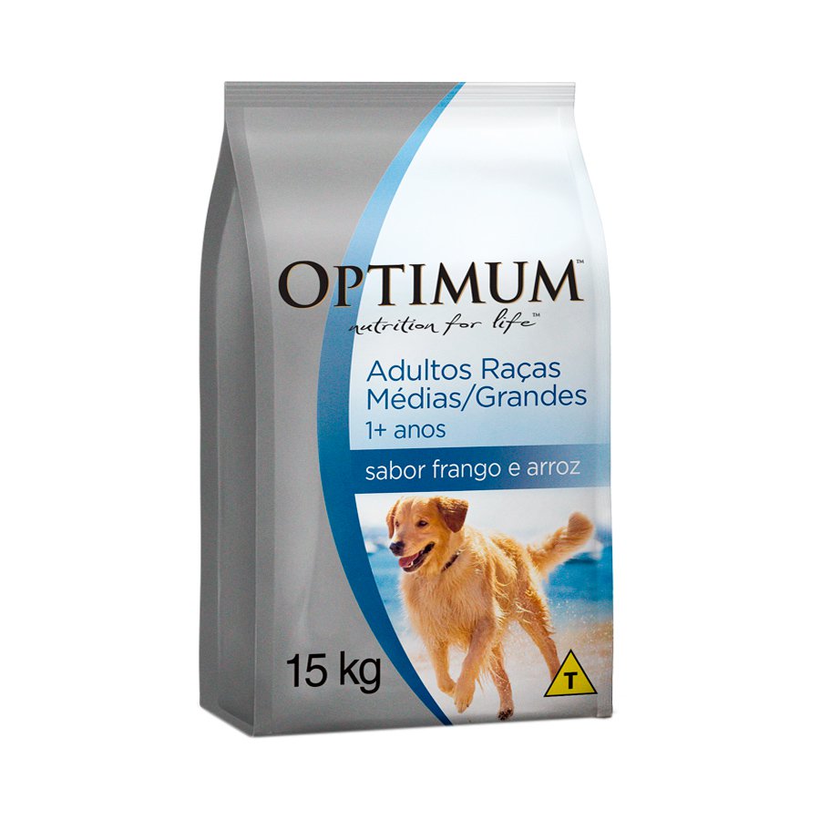 Ração Optimum Raças Médias E Grandes Frango E Arroz - 15Kg