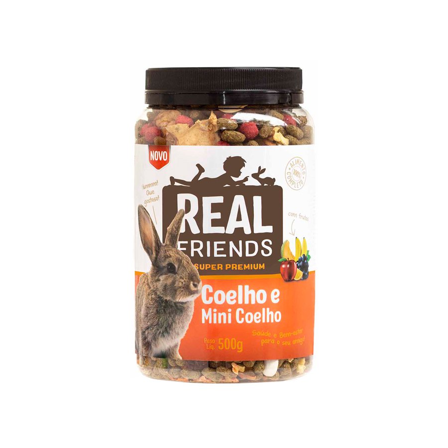 Ração Real Friends Para Coelho Sabor Frutas 500G
