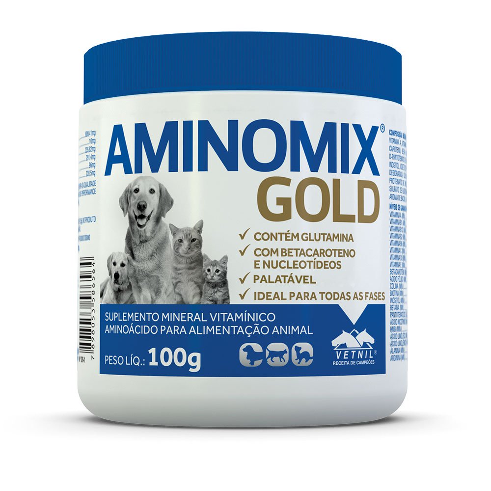 Aminomix Pet Gold Vetnil - 100G