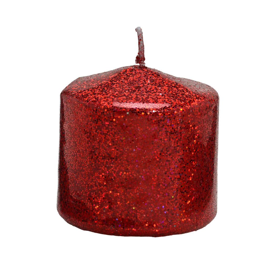 Vela Pilar Vermelha 7Cm Espressione Christmas