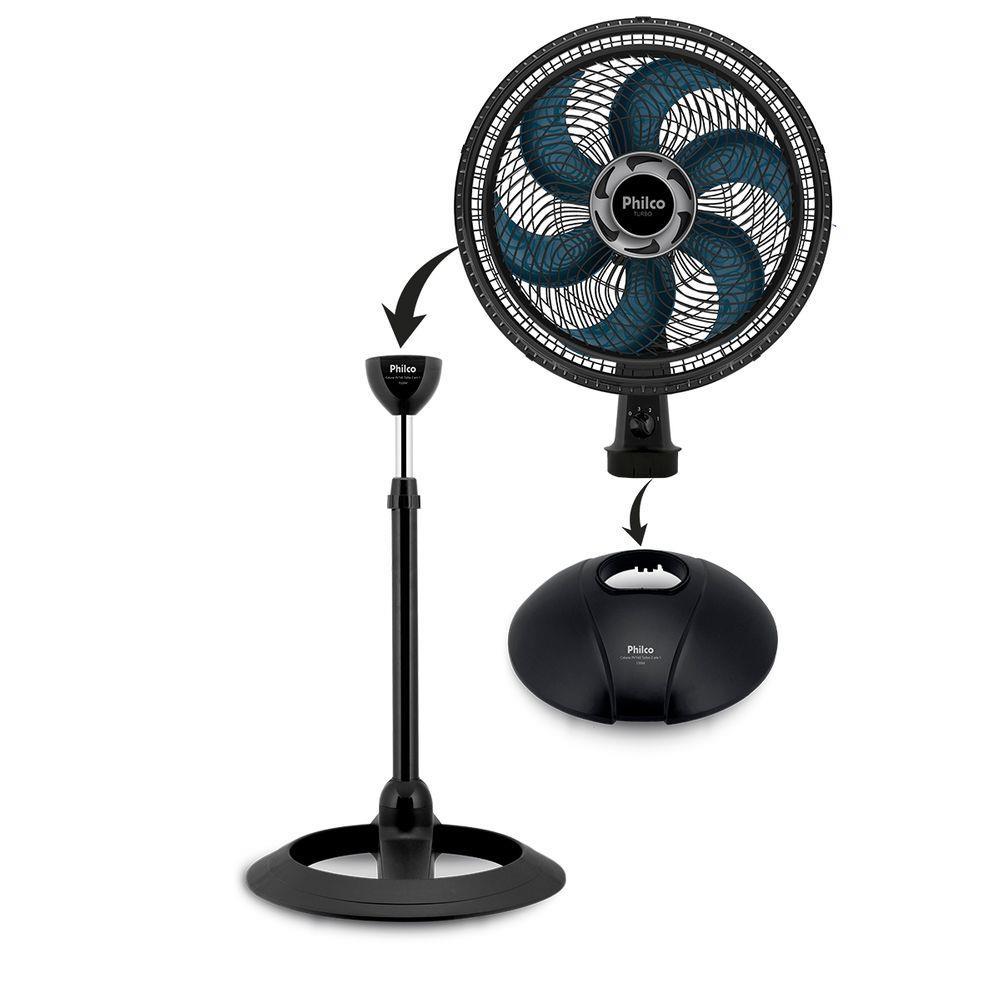 Ventilador De Coluna Philco Pvt40az, Turbo, 2 Em 1, 40Cm, 155W - 220V