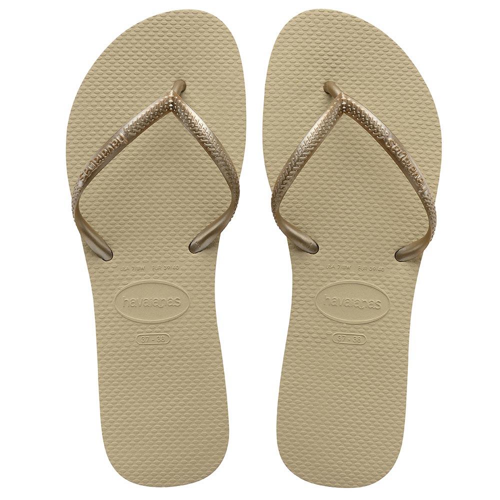 Kit Sandália Havaianas 3 Pares Flat Bege 37/38