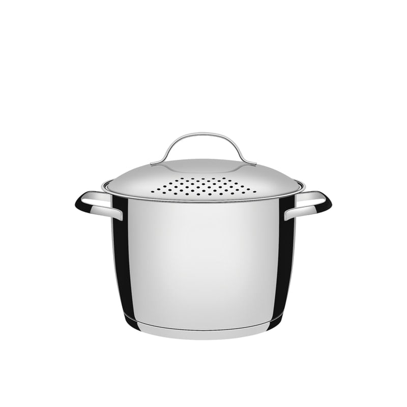 Espagueteira Aço Inox Com Fundo Triplo 22Cm Tramontina
