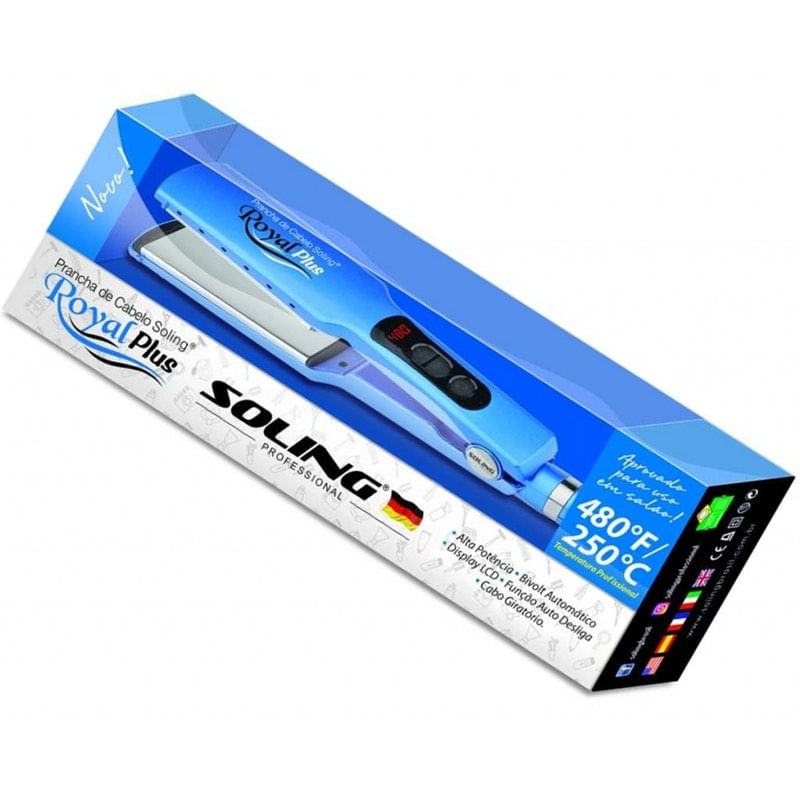 Prancha Royal Plus 250ºc Chapinha Profissional Soling