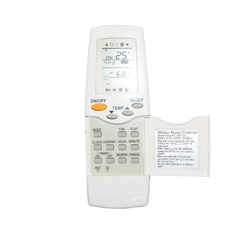 Controle Remoto Ar Carrier Springer Totaline