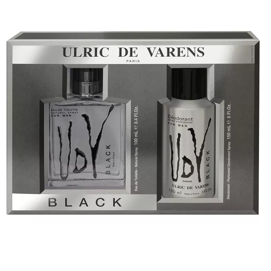 Kit Masculino Perfume + Desodorante Eau De Toilette Udv Black Ulric De Varens