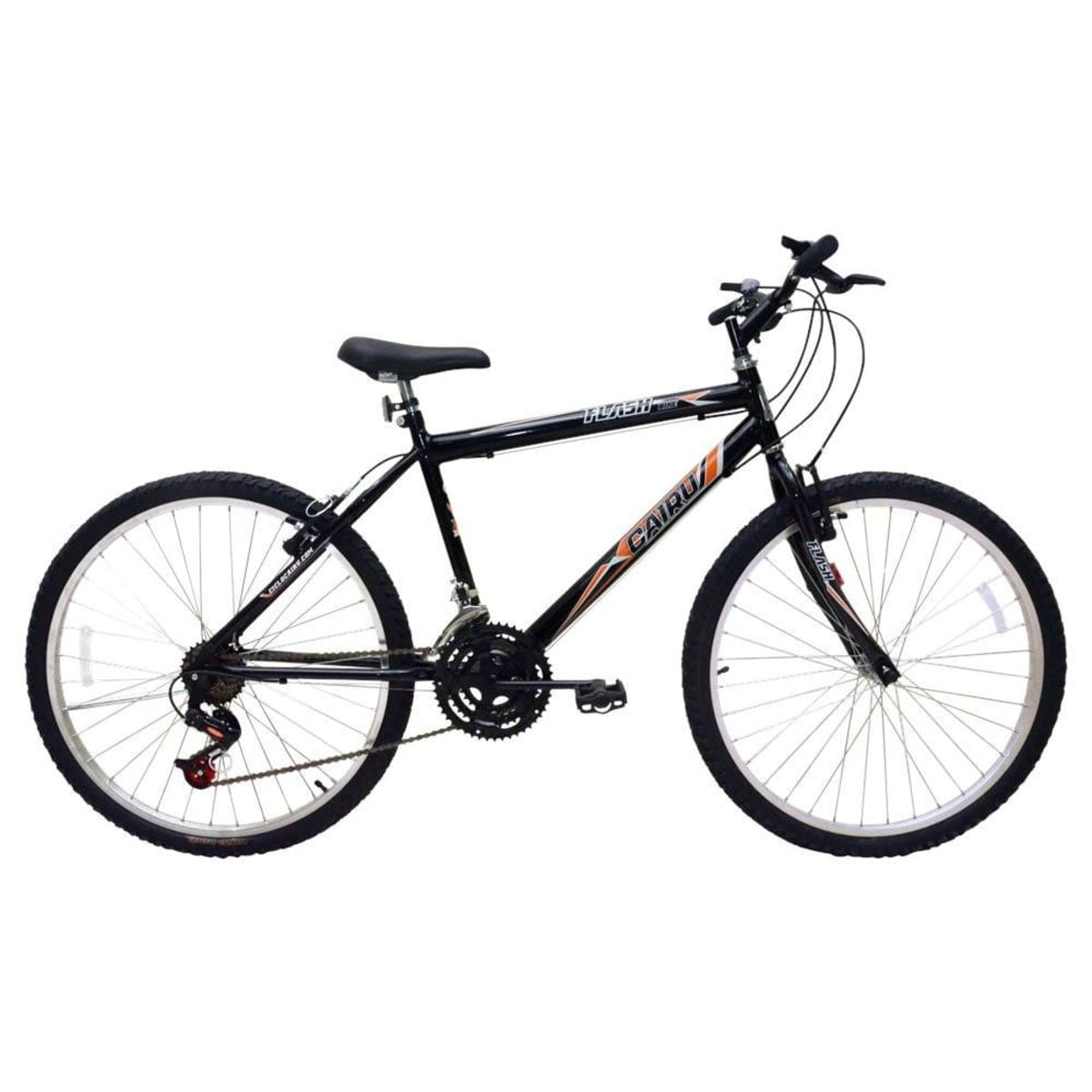 Bicicleta Aro 26 Masculina 21 Marchas Flash Pop Bike - Cairu Preto