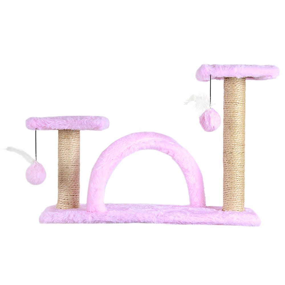 Brinquedo Arranhador Divert Cat Para Gatos Trampolim Rosa