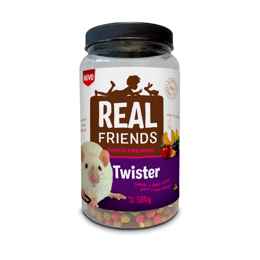 Ração Real Friends Com Frutas Para Twister - 500G