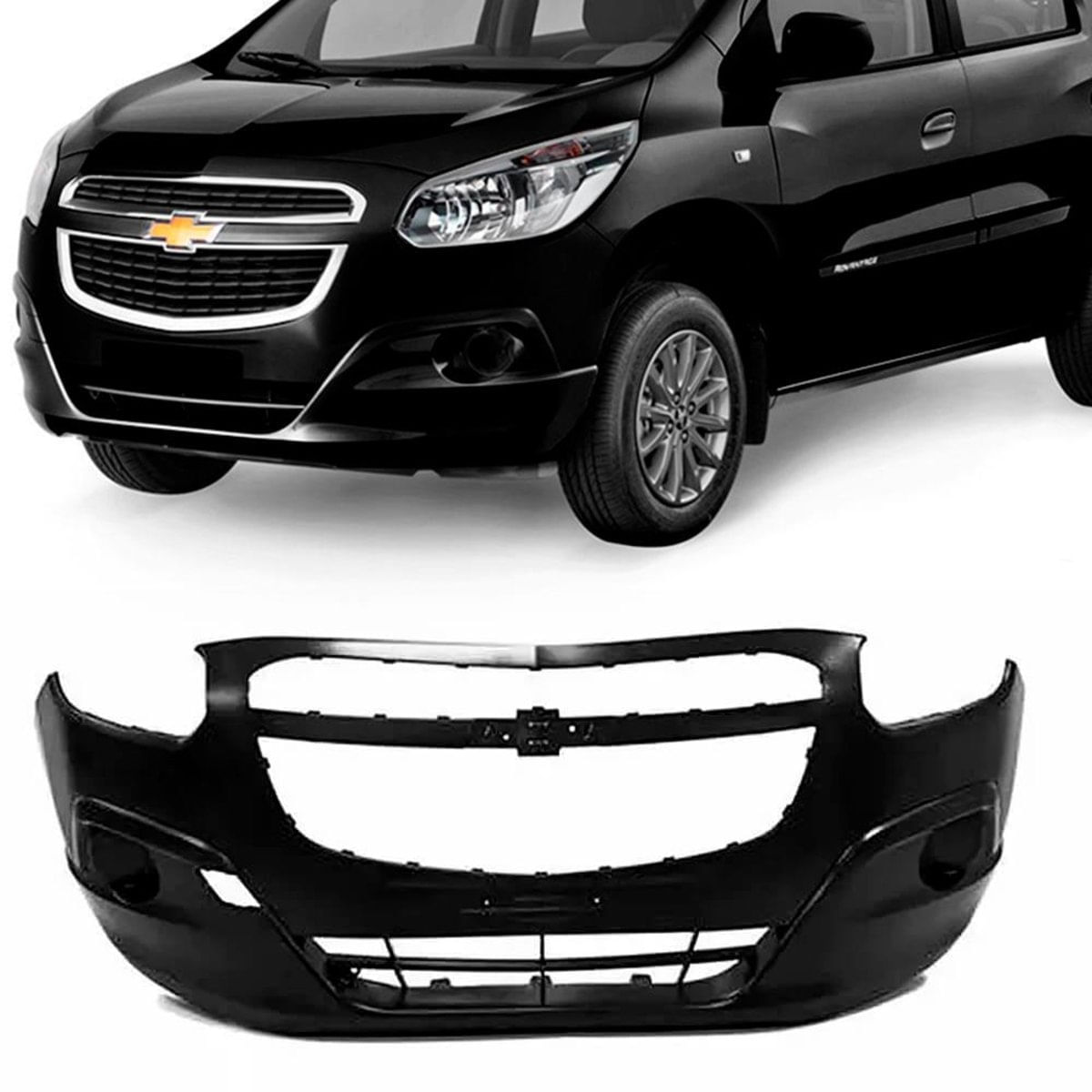 Parachoque Dianteiro Chevrolet Spin 2013 A 2018 Preto Liso Dts